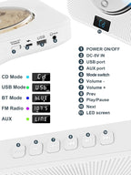 Desktop CD Player Portable - Image 3