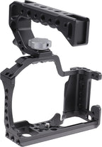 FocusFoto Camera Cage +Top/Side Handle Grip Kit, Aluminium Alloy Video - Image 3