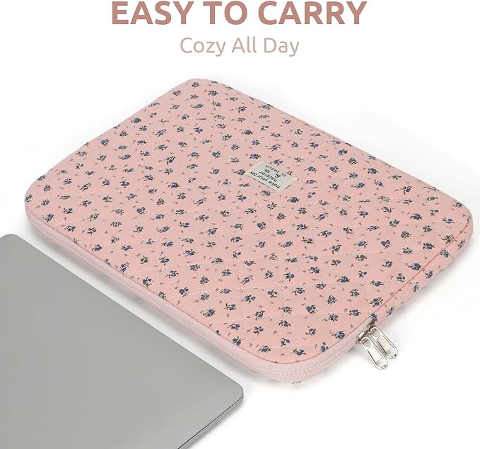 Puffy Laptop Sleeve 13-15.6 Inch Cute Quilted Laptop Protective Case Padded - Image 5