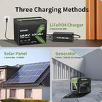 OKMO 12V 100Ah LiFePO4 Battery, Group 24 Lithium Battery 100A BMS，10 Years - Image 8