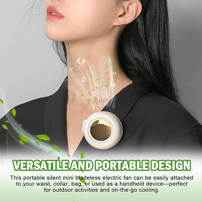 Portable Silent Mini Bladeless Fan Clip on, Portable Silent Mini Bladeless - Image 6