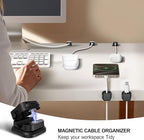 6 Pack Magnetic Cable Clip Organizer Cord Holder, Picozon Adhesive Cable - Image 2