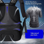 SHRRADOO Extra Large 50L Travel Laptop Backpack - Image 6