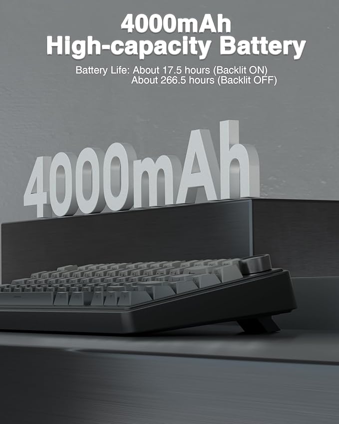 AULA F75 Pro Wireless Mechanical Keyboard, 75% Hot Swappable Custom Keyboard - Image 7