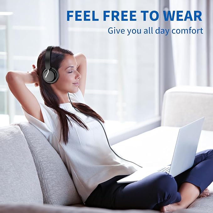 USB Headset with Microphone for PC, Computer Headset with Noise Canceling - Image 3