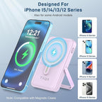 Wireless Portable Charger 10000mAh, Magnetic Power Bank - Image 3
