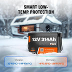 12V 314Ah LiFePO4 Lithium Battery, 100A BMS, 15000+ Deep Cycle 300Ah Lithium - Image 6