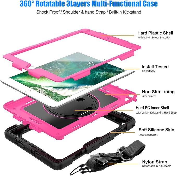 SEYMAC stock Case for iPad 6th / 5th Generation Case/Air 2 / Pro 9.7 inch - Image 5