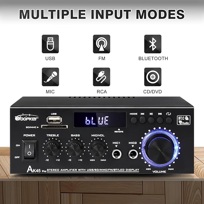 AK45Pro Stereo Receivers Amplifier Home Audio - Image 2