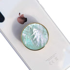 OnTheGrip Cute Natural Seashell Design Round Shape Collapsible Mobile Phone by OnTheGripofficial
