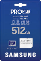 Samsung PRO Plus microSD Memory Card + Adapter, 512GB microSDXC, Full HD & 4K - Image 8