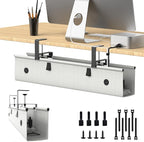 Under Desk Cable Management Tray, 30-inch No-Drill Cord Organizer by Unknown