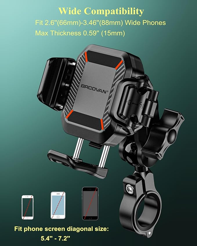 BRCOVAN Anti-Theft Motorcycle Phone Mount - Image 4