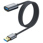SUNGUY 5Gbps USB 3.0 Extension Cable, 3FT USB Extender, USB A Male to Female by SUNGUY