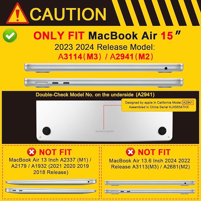 Batianda Premium Case for New MacBook Air 15 inch 2025 2024 2023 - Image 2