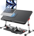 Laptop Desk for Bed with Cooling Fan, SAIJI Height & Angle Adjustable Laptop by SAIJI