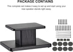 MECCANIXITY Wood Speaker Stands, 2 Pack 15.7 Inch Universal Speaker Stand - Image 7