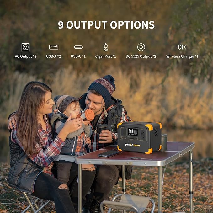 Pecron E500LFP Portable Power Station, 576Wh LiFePO4 Battery, 600W AC Outlets - Image 5