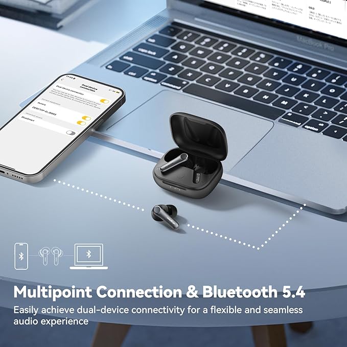 EarFun Air Pro 4 Adaptive Hybrid Noise Canceling Wireless Earbuds, Qualcomm - Image 7