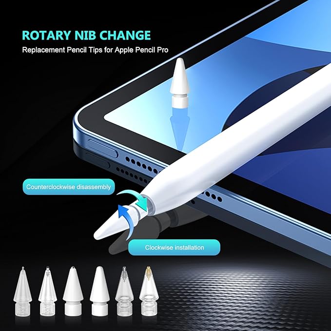 Replacement Tips for Apple Pencil Pro, Upgraded iPad Pen Tips - Image 4