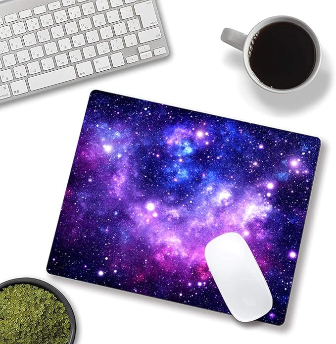 Mouse Pad, Galaxy Mouse Pad Custom Design, Square Waterproof Mouse Pad Non-Slip - Image 4