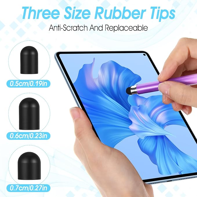 30PCS Replacement Rubber Tips for Stylus pens, High Sensitivity Stylushome Tip - Image 2