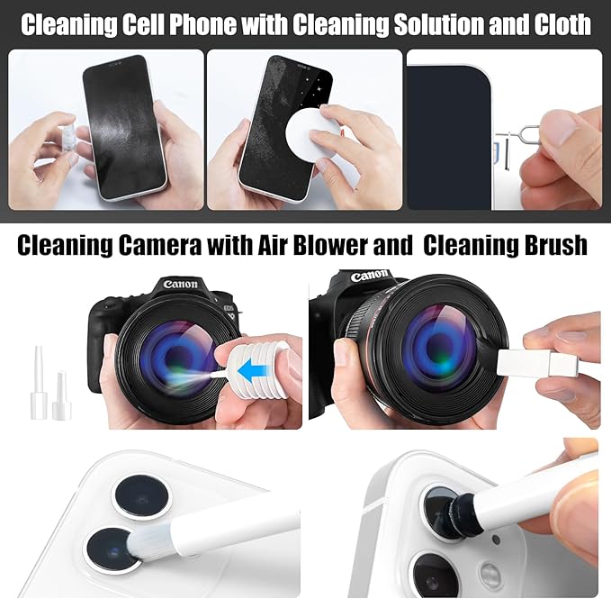walrfid 2 Pack Laptop Phone Screen Cleaner Kit, Computer Keyboard Brush - Image 4