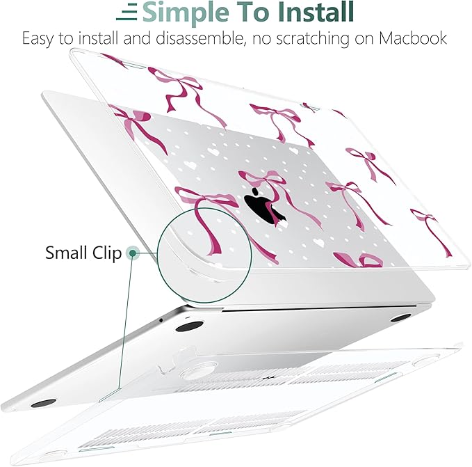 TWOLSKOO Compatible with M4 MacBook Air 15 inch Case 2025-2023 Released Model - Image 3