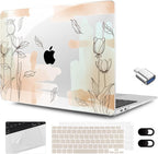 MEEgoodo for MacBook Air 13.3 inch Case 2021 2020 2019 2018 A2337 M1 A2179 A1932 by MEEgoodo