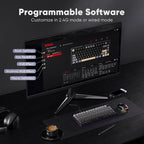 RedThunder K75 Wireless Mechanical Gaming Keyboard, 75% Hot Swappable Creamy - Image 9