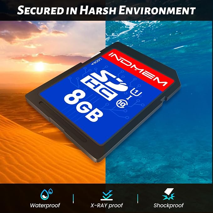 INDMEM SD Card 8GB, High-Speed Secure Digital Cards - Image 4