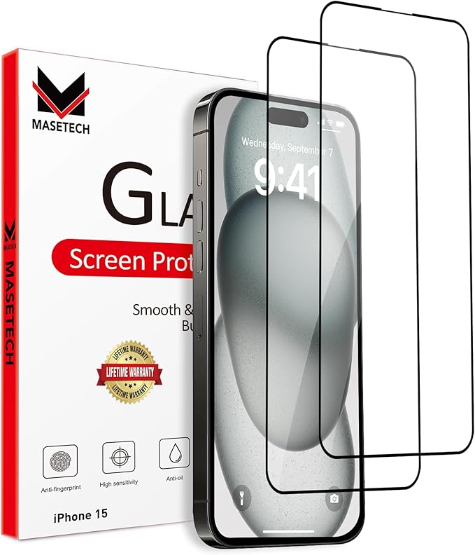 Screen Protector Tempered Glass Compatible by MASETECH