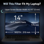 Magnetic 14 Inch Laptop Privacy Screen - Image 7