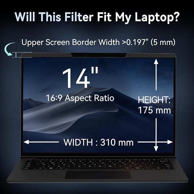 Magnetic 14 Inch Laptop Privacy Screen - Image 7