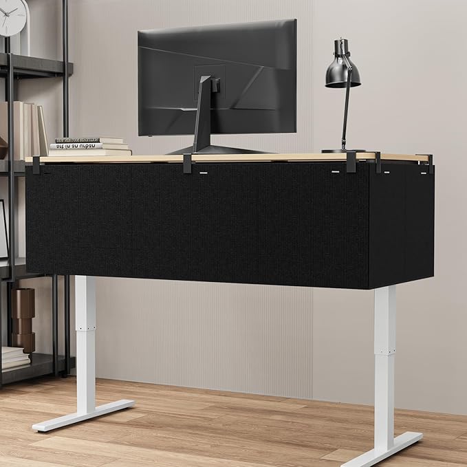 No Drill Under Desk Cable Management and Privacy Panel 2 in 1 | Modesty Panel - Image 7