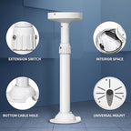 ZT-NET Extendable Pole Mount for Security Surveillance Cameras, Ceiling/Wall - Image 4