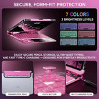 Transparent Case with Keyboard for 2024 iPad Pro 11-inch, with 7-Color Backlit - Image 7