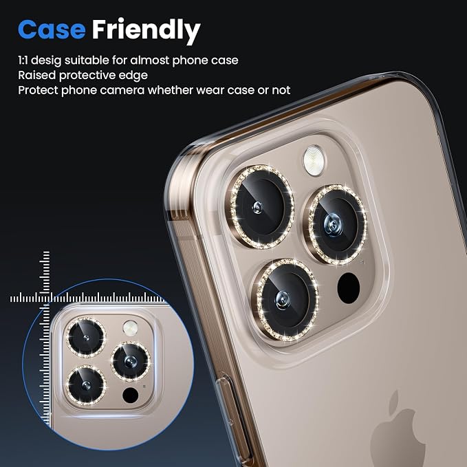 WSKEN for iPhone 16 Pro/iPhone 16 Pro Max Camera Lens Protector - Image 5