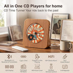 Gueray CD Player Portable Bluetooth Desktop CD Player - Image 8