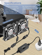 Wathai 2PCS 50mm x 10mm 5V Mini Box USB Computer Fan - Image 2
