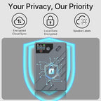 Ai Voice Recorder, Note Voice to Text Recorder W/Magnetic Case, App Control - Image 4