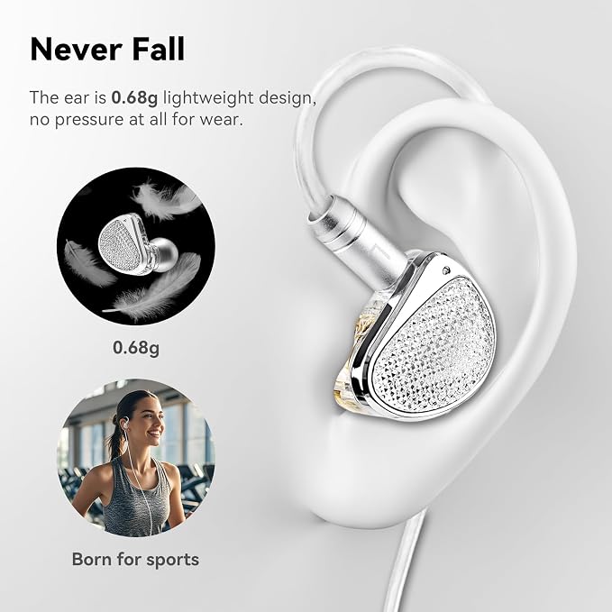 STA-K In Ear Monitor, EarAcoustic Audio HiFi Stereo Wired Earbuds, Hybrid Dual - Image 6