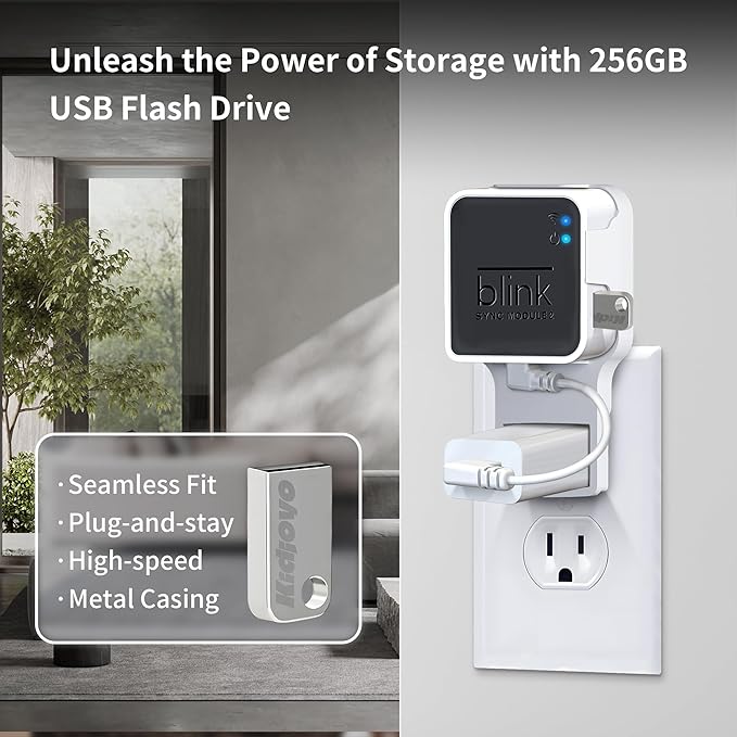 256GB USB Flash Drive & Outlet Wall Mount - Image 2