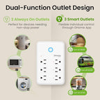 GHome Smart Plug Outlet Extender, USB Wall Charger - Image 7