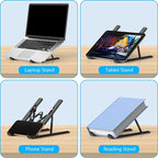 Adjustable Laptop Stand, Portable Laptop Riser - Image 6