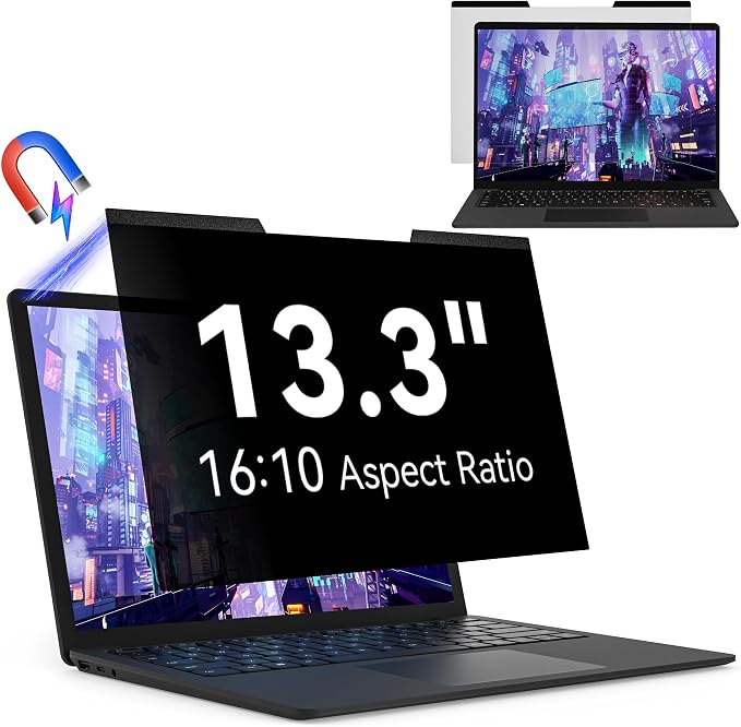 Magnetic 13.3 Inch Laptop Privacy Screen by Protescreen
