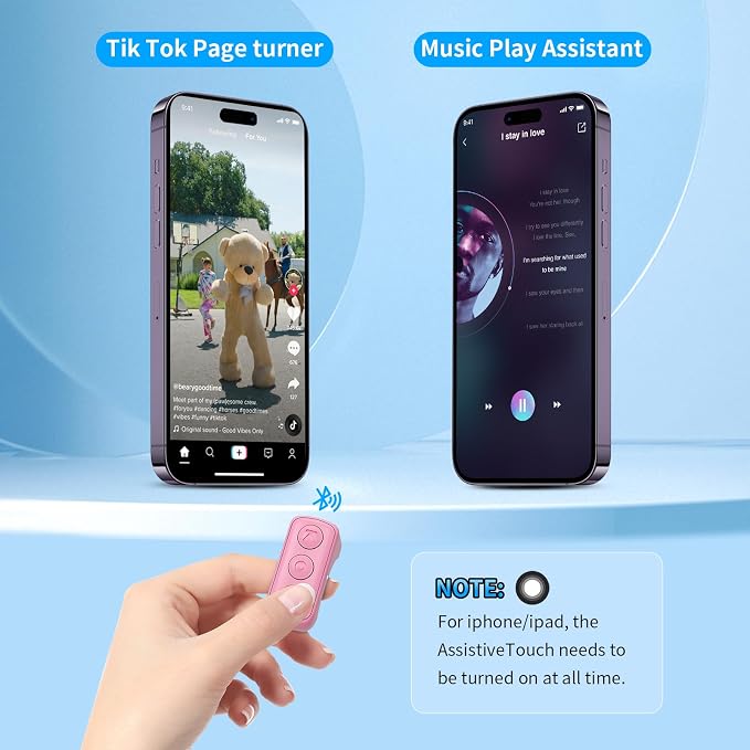Fingertip Bluetooth Remote Control TIK TOK Wireless Page Turner TYUOBOX Camera - Image 3