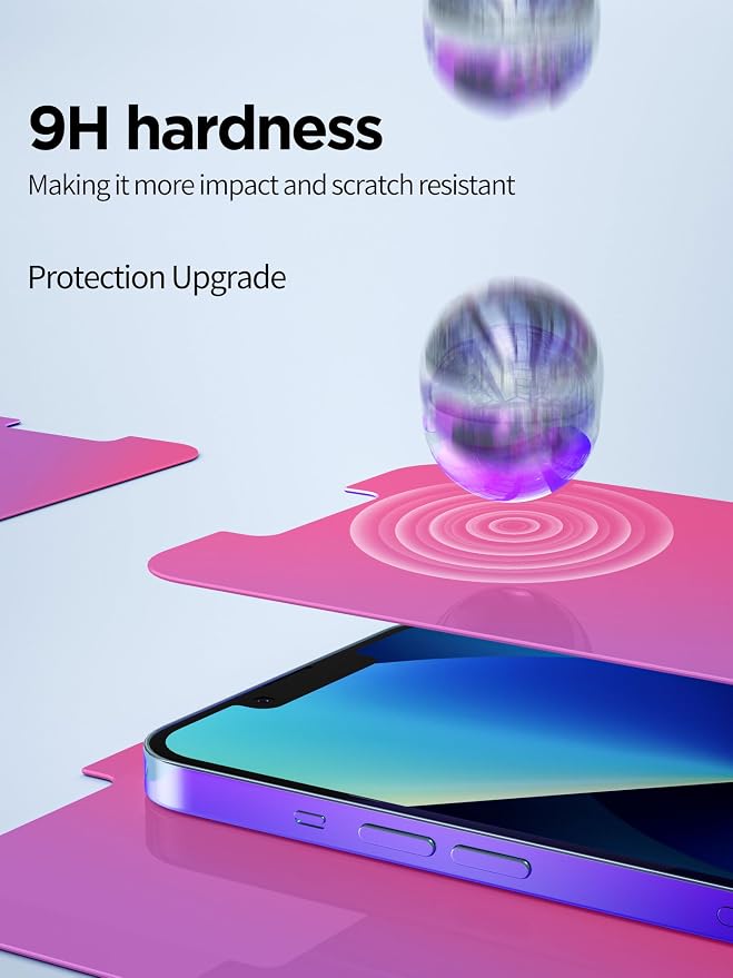 Compatible for iPhone 12/iPhone 12 Pro Privacy Screen Protector Tempered Glass - Image 4