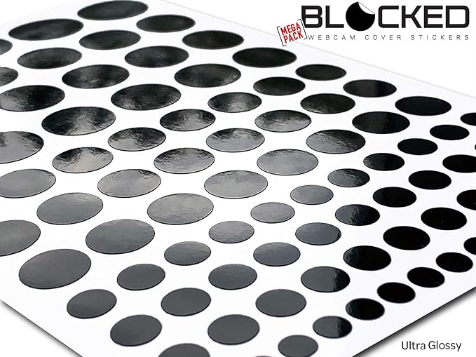 BLOCKED Stackable Webcam/Camera Vinyl Covers | 456 Low-Tack Restickable Webcam - Image 3
