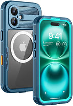 Lanhiem Magnetic for iPhone 16 Plus Case, IP68 Waterproof Dustproof Case by LanhiemHome